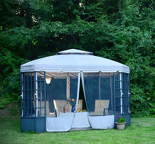 Gazebo al aire libre de poliéster