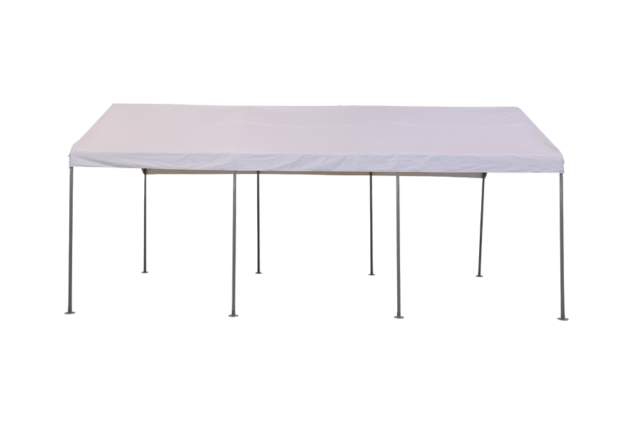 HYTIFE CANYON Carport de servicio pesado de 10x20 pies con 8 patas, garaje portátil automático, tienda de campaña para botes y toldo para auto de puesto de mercado para fiestas y bodas, gris