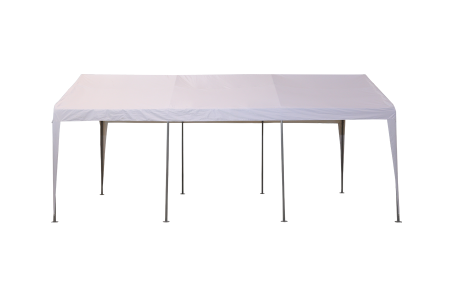 HYTIFE CANYON Carport de servicio pesado de 10x20 pies con 8 patas, garaje portátil automático, tienda de campaña para botes y toldo para auto de puesto de mercado para fiestas y bodas, gris