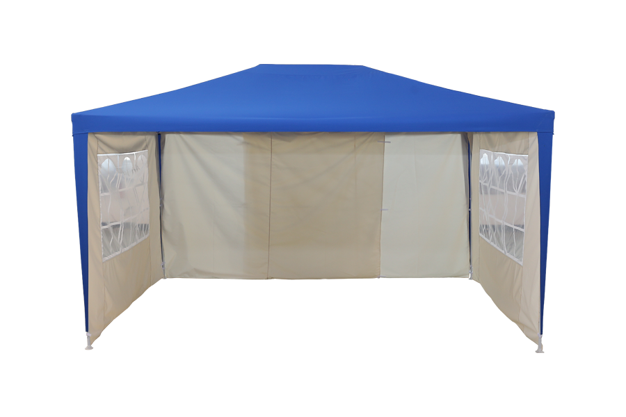 Carpa con dosel para mirador de 10' x 10' con 4 paredes laterales de malla removibles para eventos y bodas